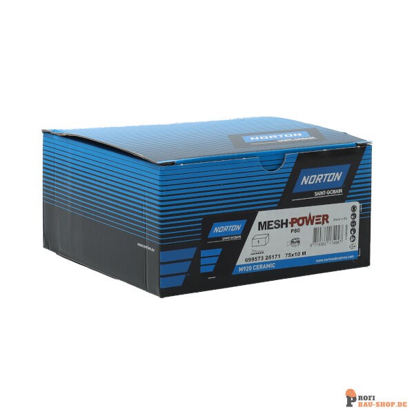 nortonschleifmittel/NORTON_schleifmittel_69957326171 Norton Meshpower Ceramic Regular RollsP80 75x10m_141803